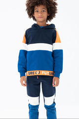 Boboli sweatshirt 517137-2440 navy blue