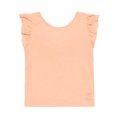 Knitted T-shirt for girls Boboli 499035-3665 color peach