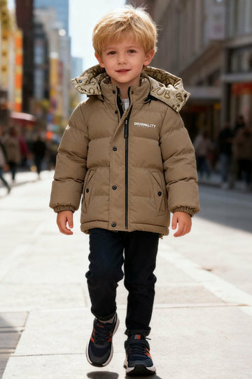 Boy's winter jacket olive Happy House KK-1034-211024
