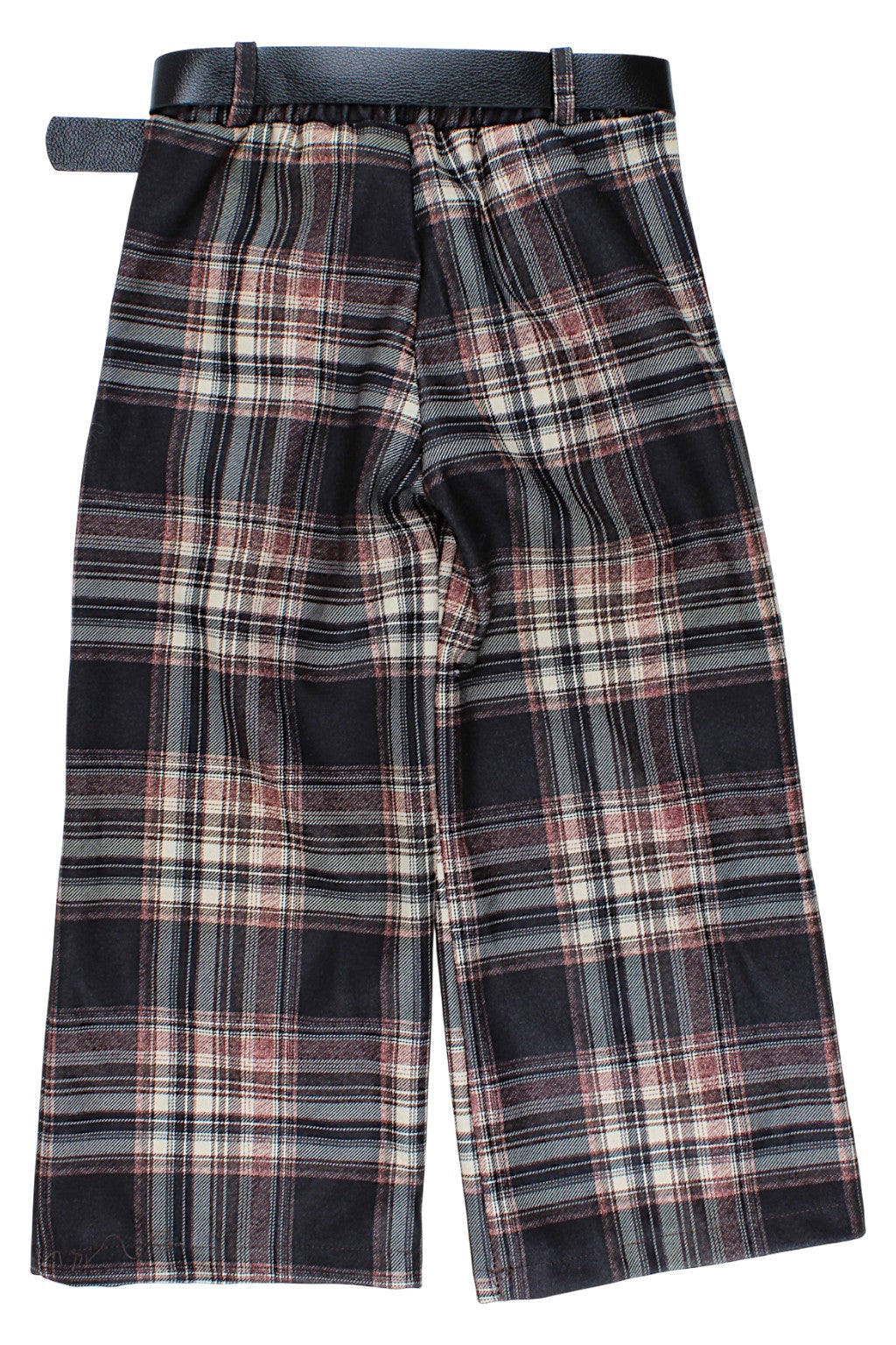 Girls' black checkered trousers Guliwerkids 10868-121025