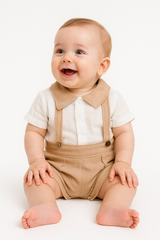 Beige boy's romper Ersin baby 1104-5625-1