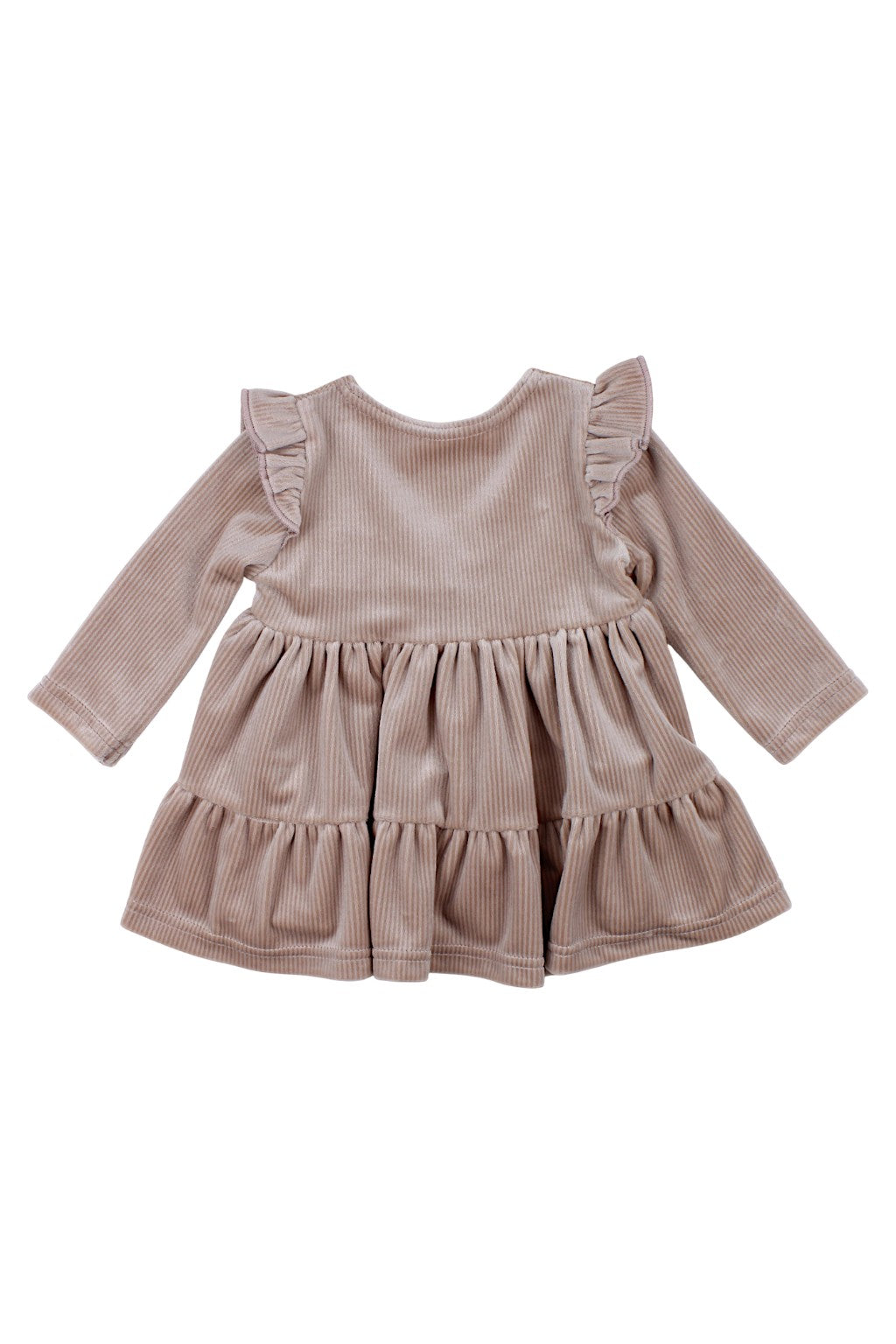 Girls' velvet dress, beige, Mona 1216-221025-1