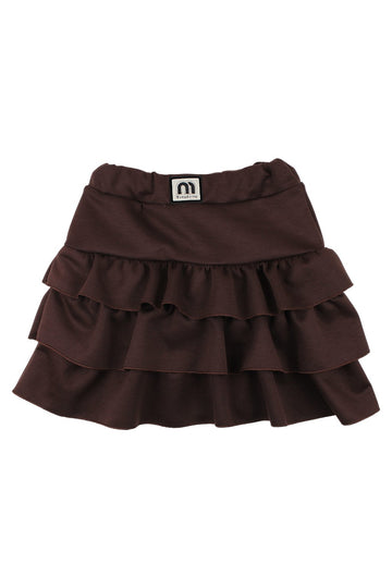 Chocolate girls' skirt-shorts Guliwerkids 1251-121025-17