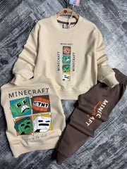 Boy's brown sports tracksuit Kocak 1329-7825-4