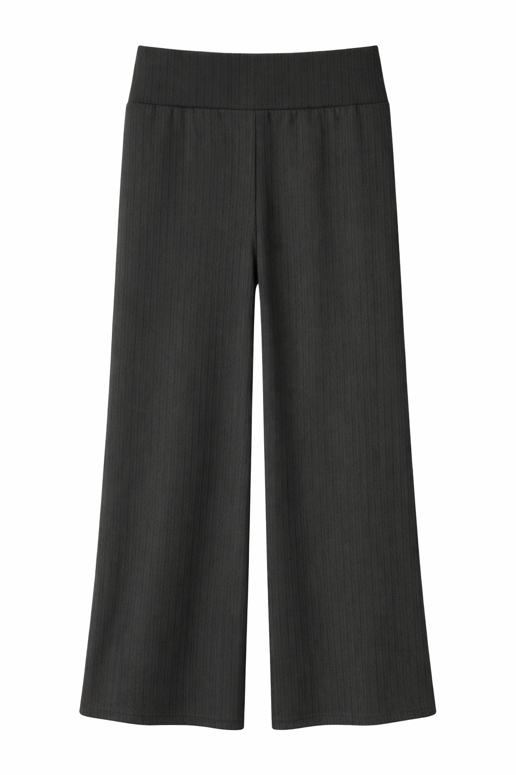 Spodnie szwedy prążek dziewczęce czarny Viollen 1345-30126-14