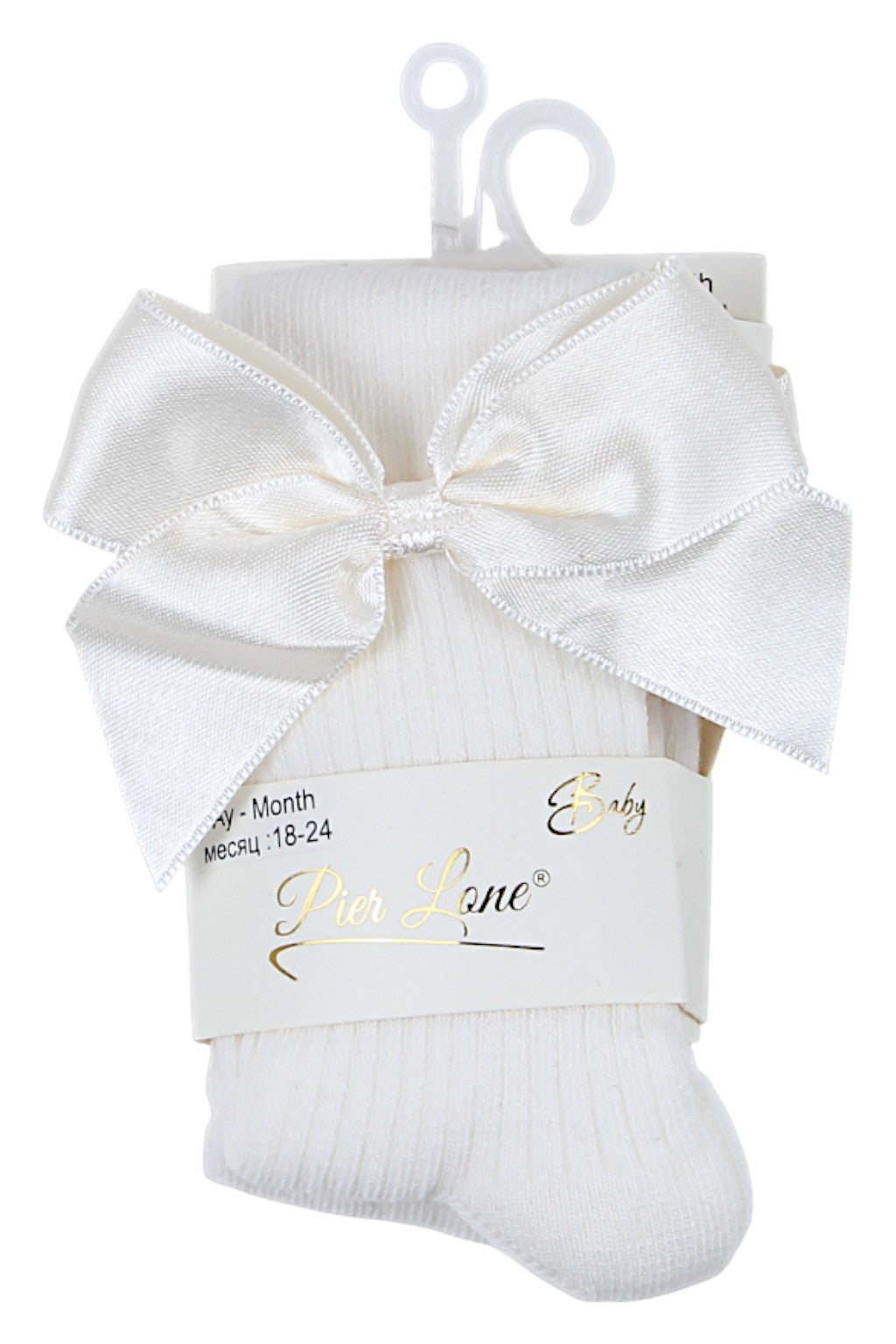 Girls' cotton tights cream Pier Lone 1419-81025