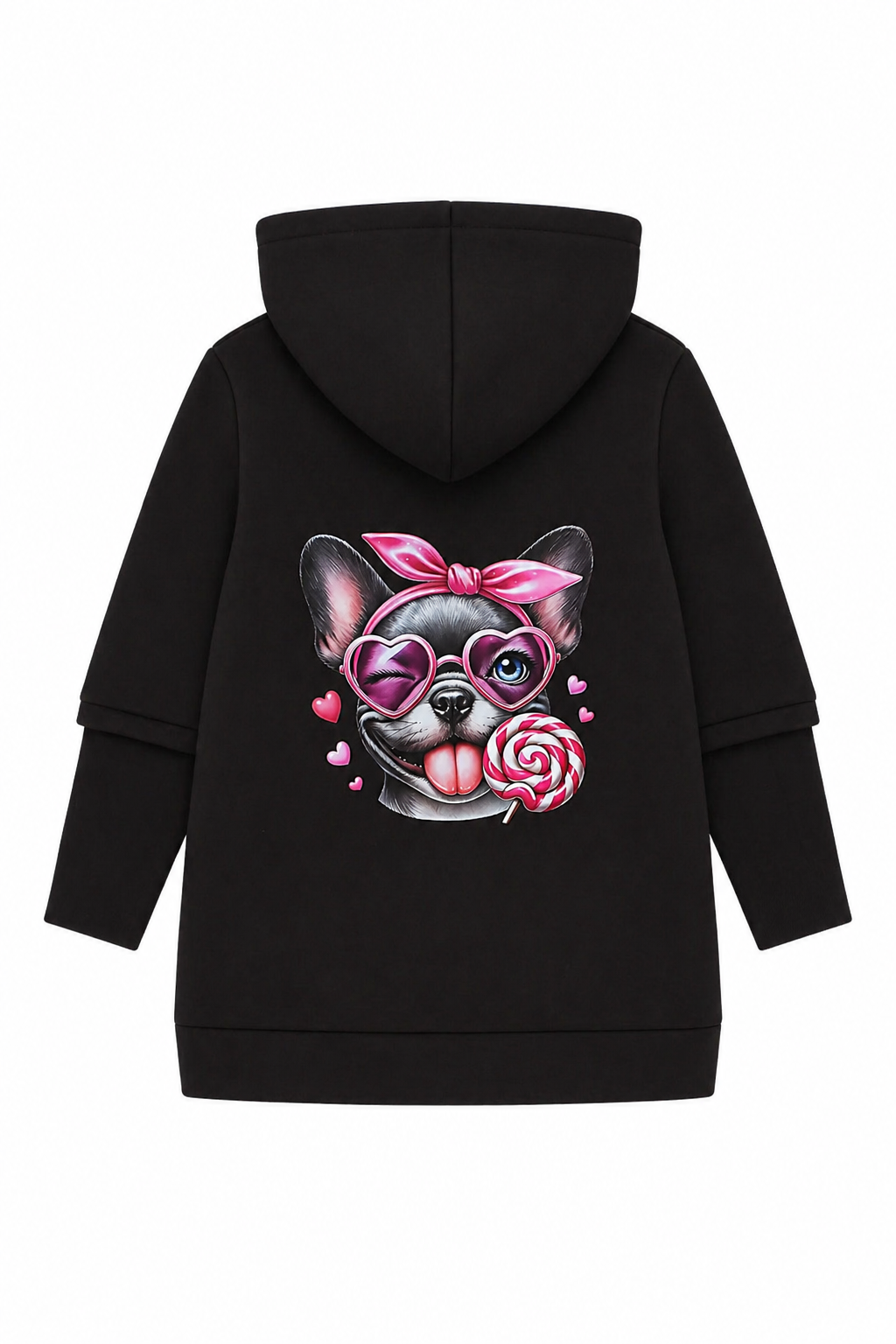 Girls' chocolate insulated jacket-sweatshirt Matyszczak 1425-26925