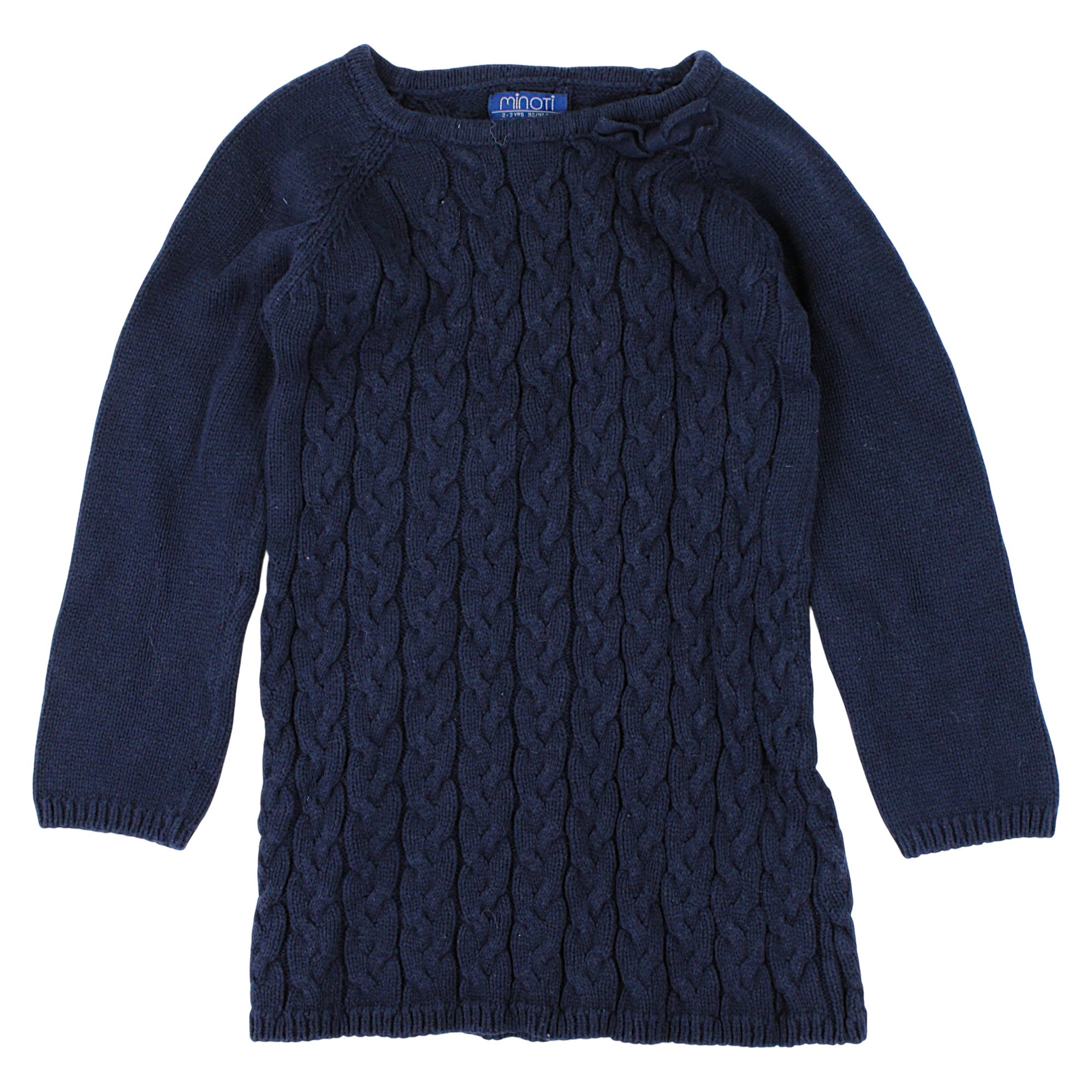 Long-sleeved sweater for girls, used MINOTI, navy blue, code 155