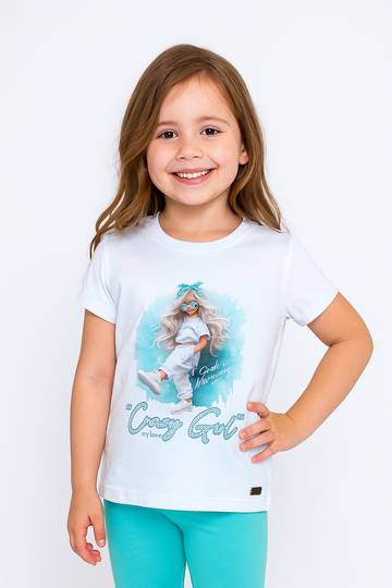 Girls' blouse white Laloca 1514-24625