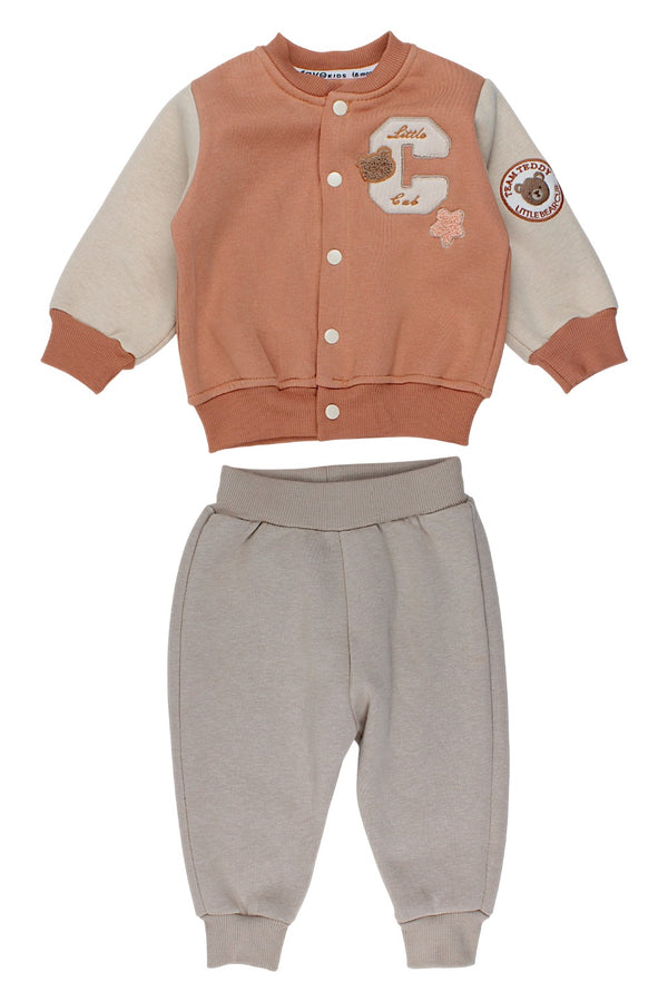 Boy's insulated Teddy set, apricot, Favo 16754-251125