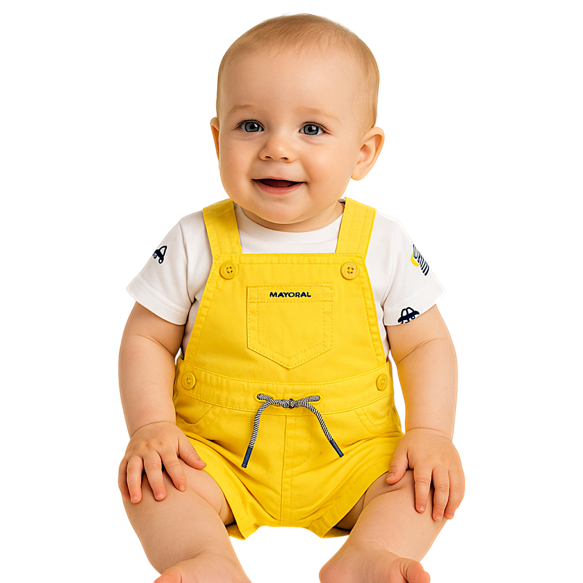 Boy's set with shorts Mayoral 1681-86 yellow