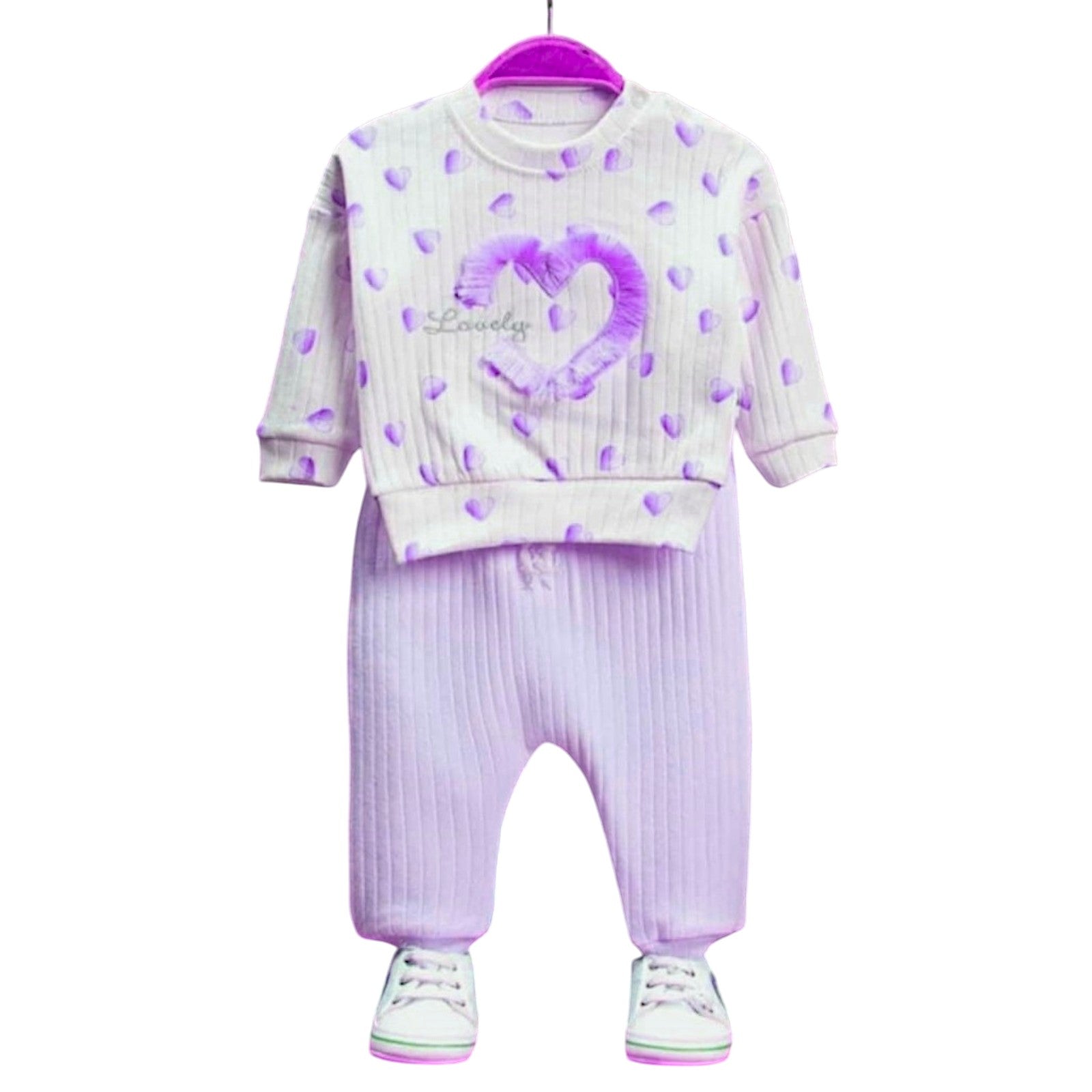 Heart set girl purple Anilco baby 1717-27225-20