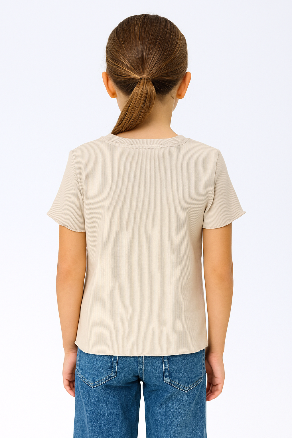 Girls' beige top blouse Breeze 18991-17625-1