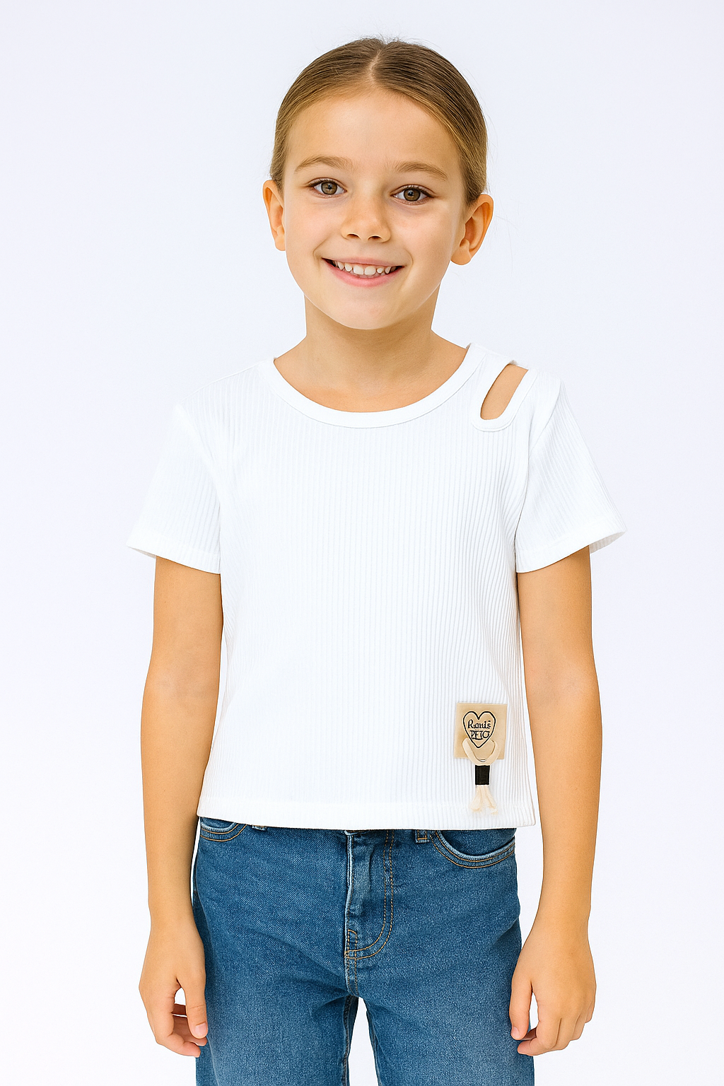 Cream top for girls Breeze 19780-17625