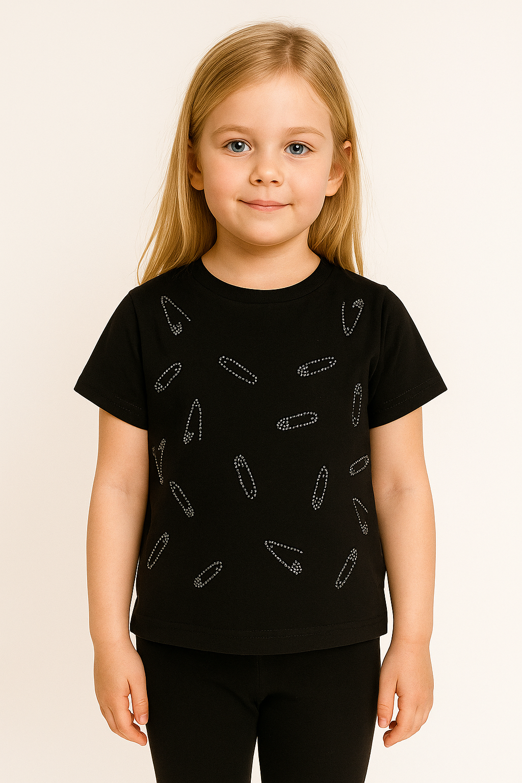 Girls' blouse black Papillon 1995-12625