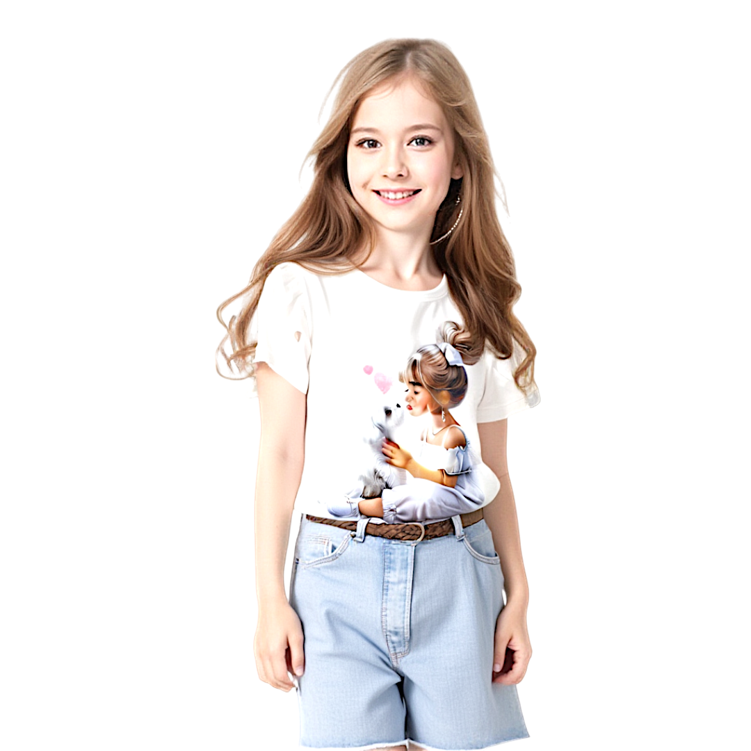 Girl's blouse Ruffle cream Gremtex 2026-11-7325-28
