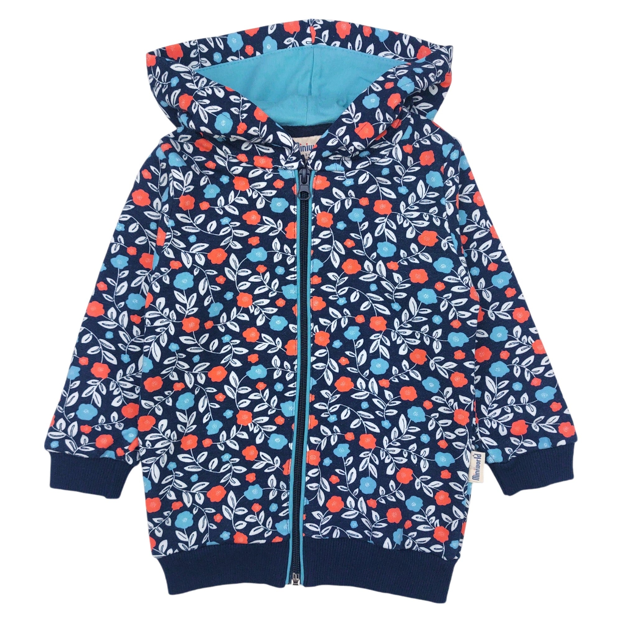 Hoodie meadow girl navy blue Mini Word 171732-30924