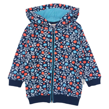 Hoodie meadow girl navy blue Mini Word 171732-30924