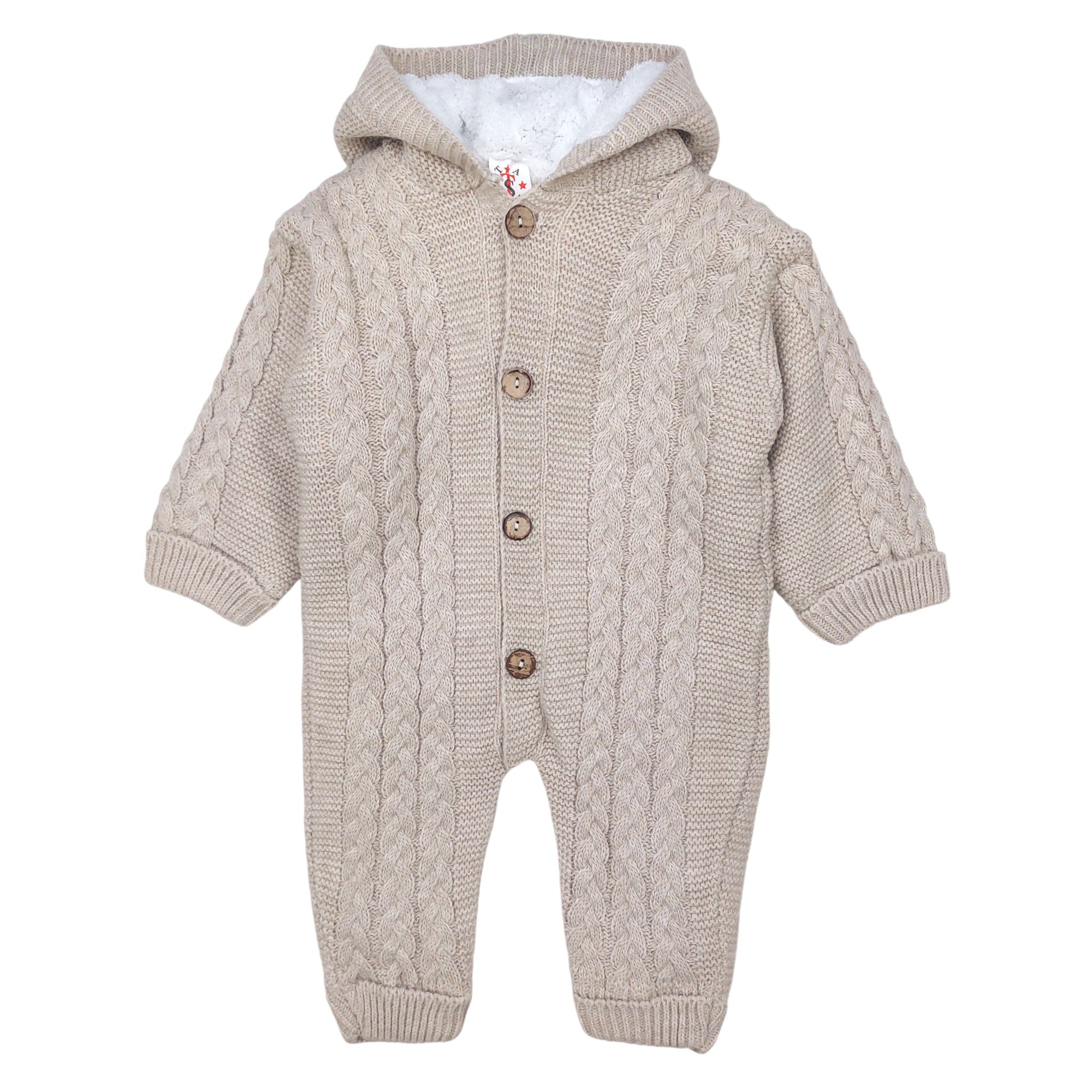 Boy's woolen warm suit beige Three Star 236-71024