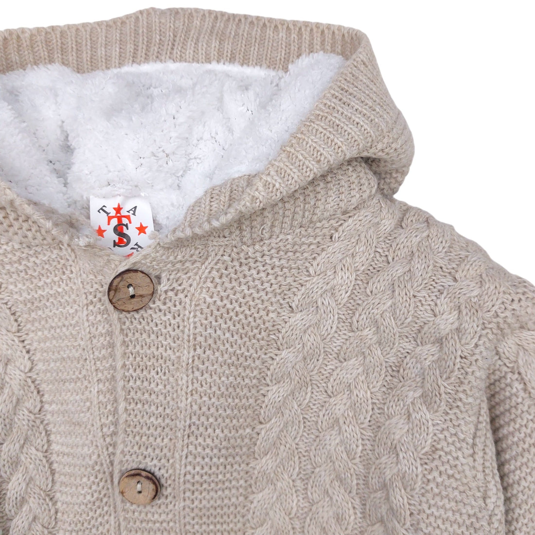 Boy's woolen warm suit beige Three Star 236-71024