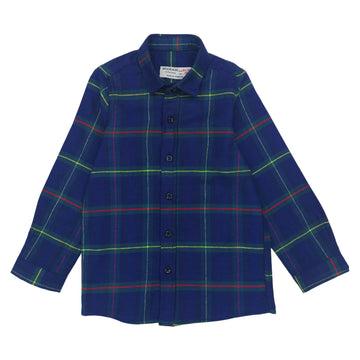 Boy's navy blue checkered shirt Woorage 1028-101024