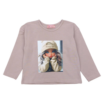 Cotton blouse Life girl beige Your Word 465-30924