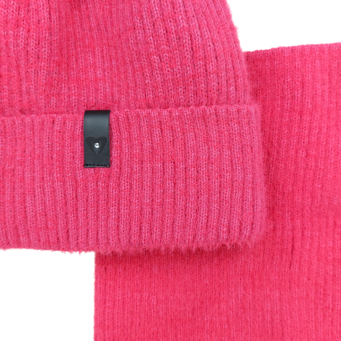 Set of hat with snood alpaca girl amaranth Grans KA-27-241024-62