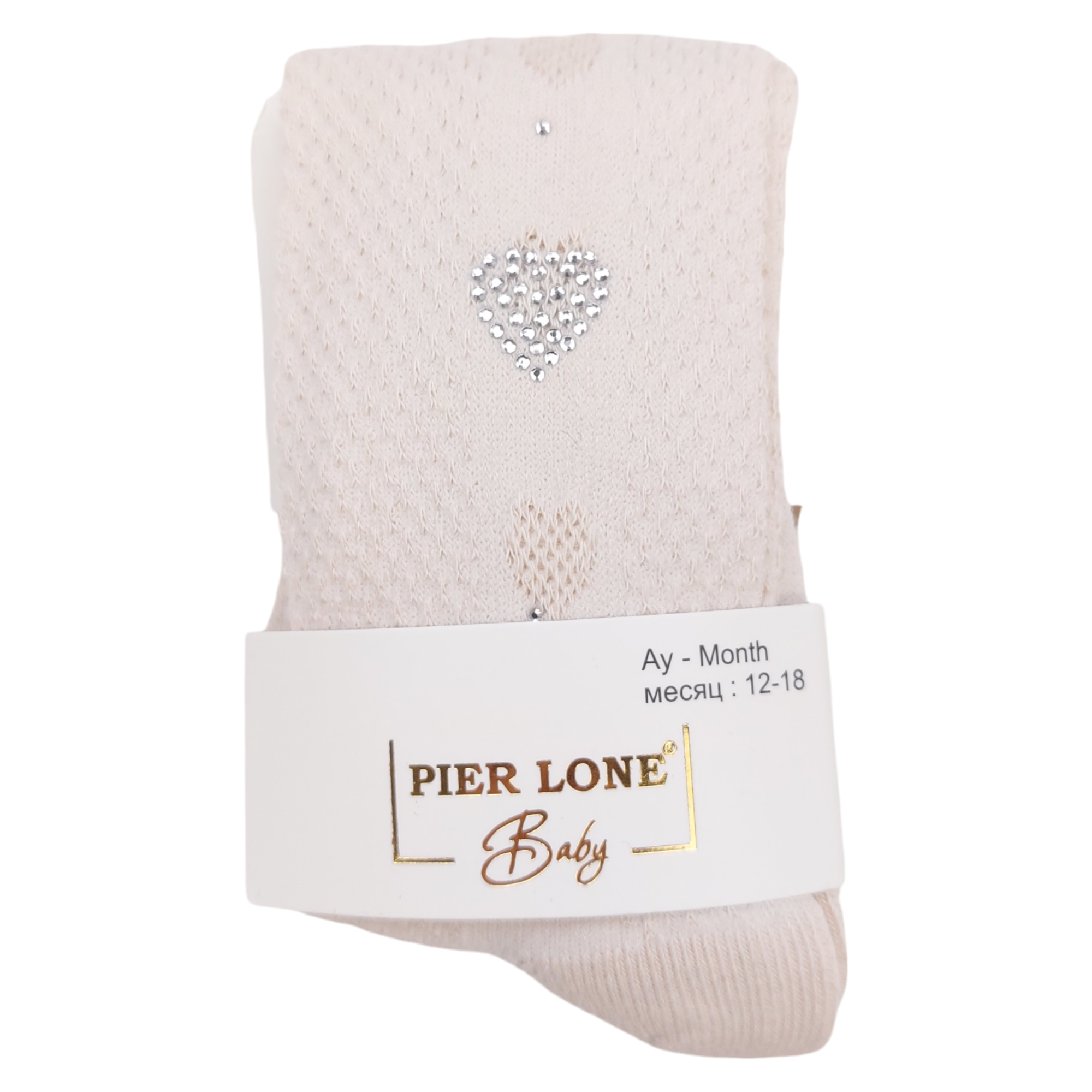 Girls' scented sequin tights beige Pier Lone 1673-161024