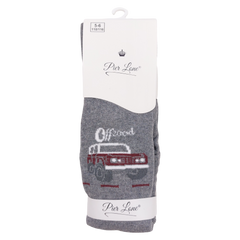 Boy's car scented tights gray Pier Lone 1383-161024