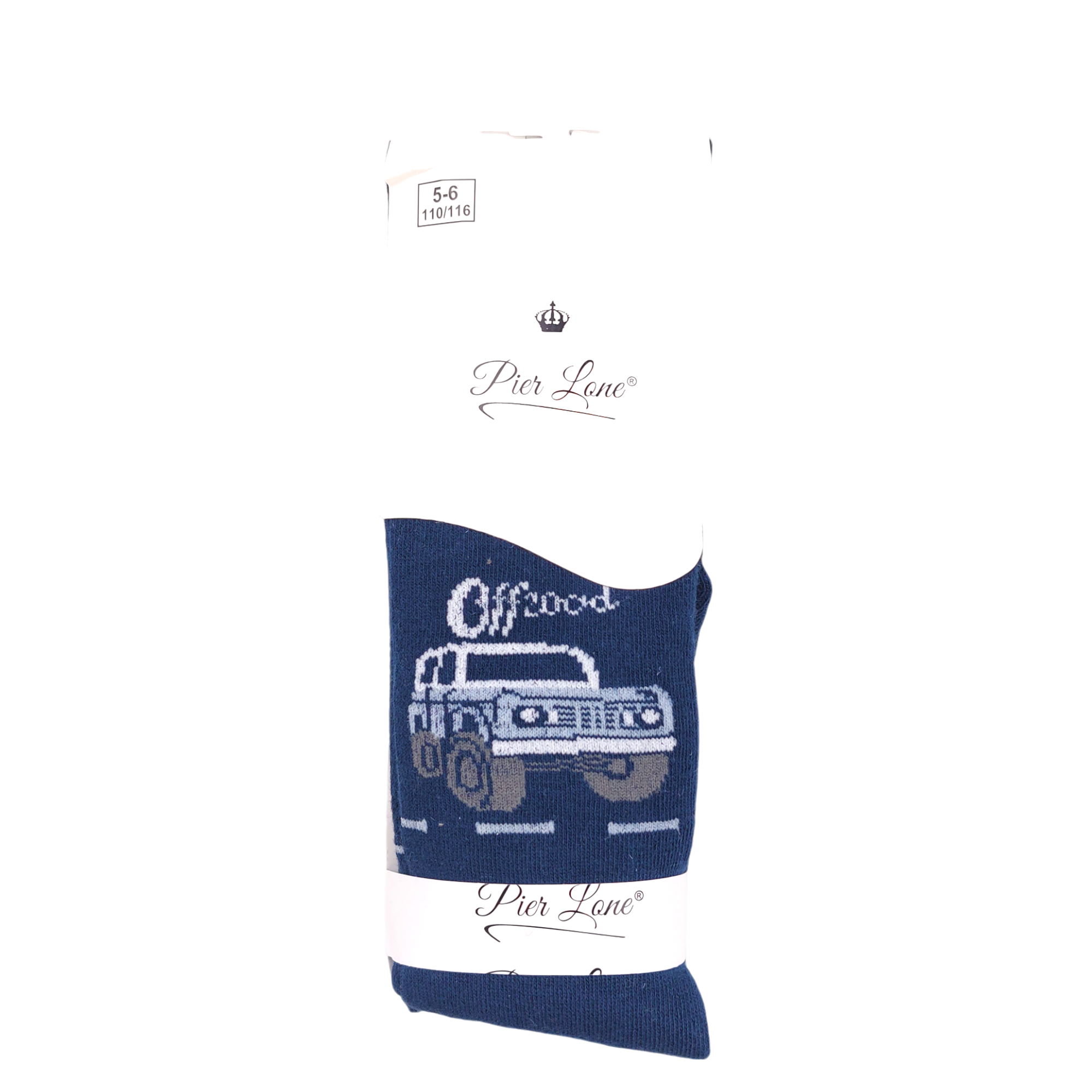 Boy's car scented tights navy blue Pier Lone 1383-161024