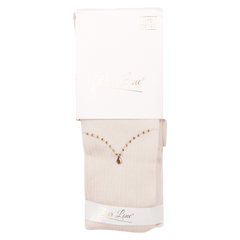 Fragrant teardrop tights for girls light beige Pier Lone 1540-191024-61