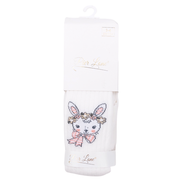 Bunny scented tights for girls cream Pier Lone 1748-191024-28