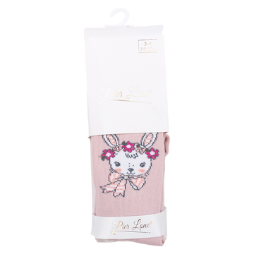 Girls' pink bunny scented tights Pier Lone 1748-191024-40