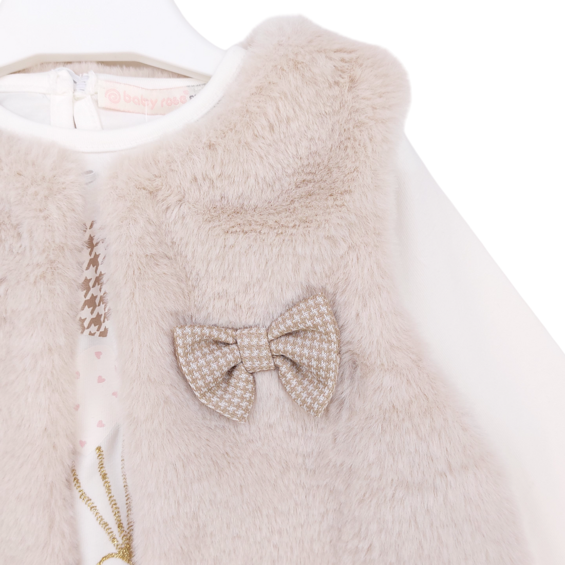 Set of 3 pieces girls beige Baby rose 4685-29824 GKMOD