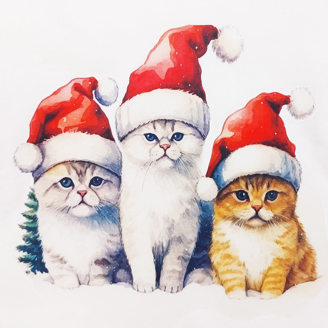 Christmas blouse with Santa Claus for girls cream Your Word 5435-191024-28