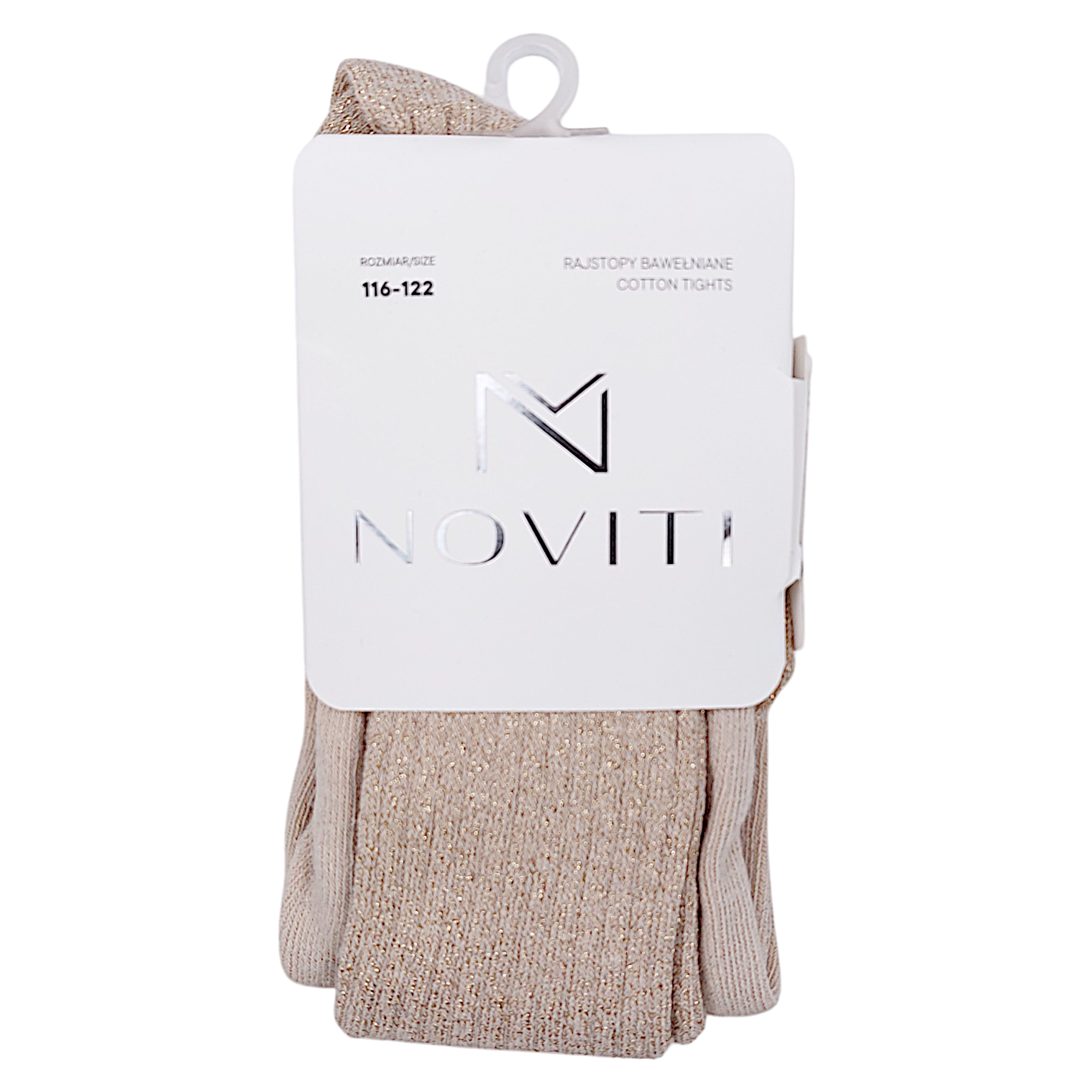 Girls' shiny tights gold Noviti RB005-41124-49