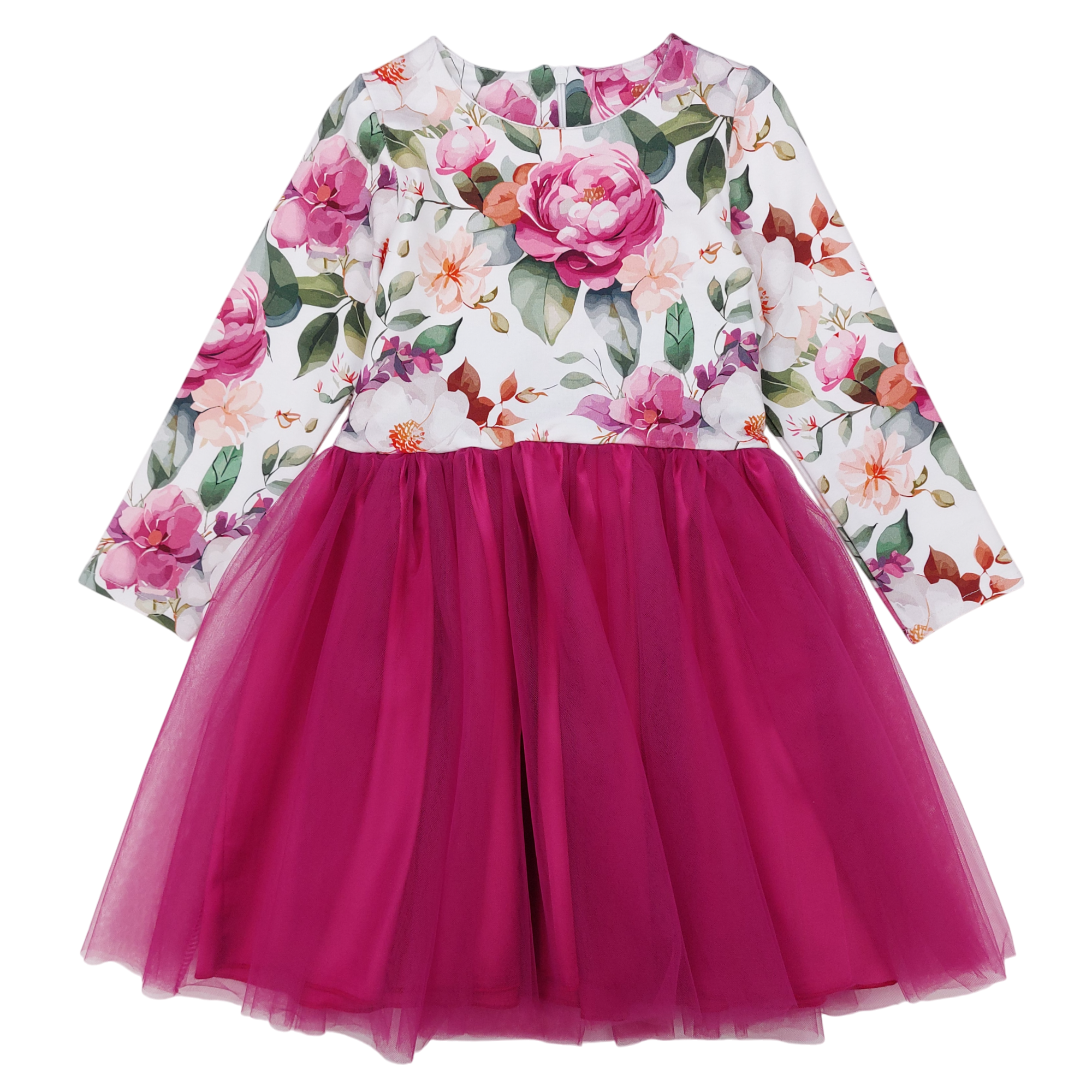 Girl's bow dress fuchsia Katerina 552-41124-21
