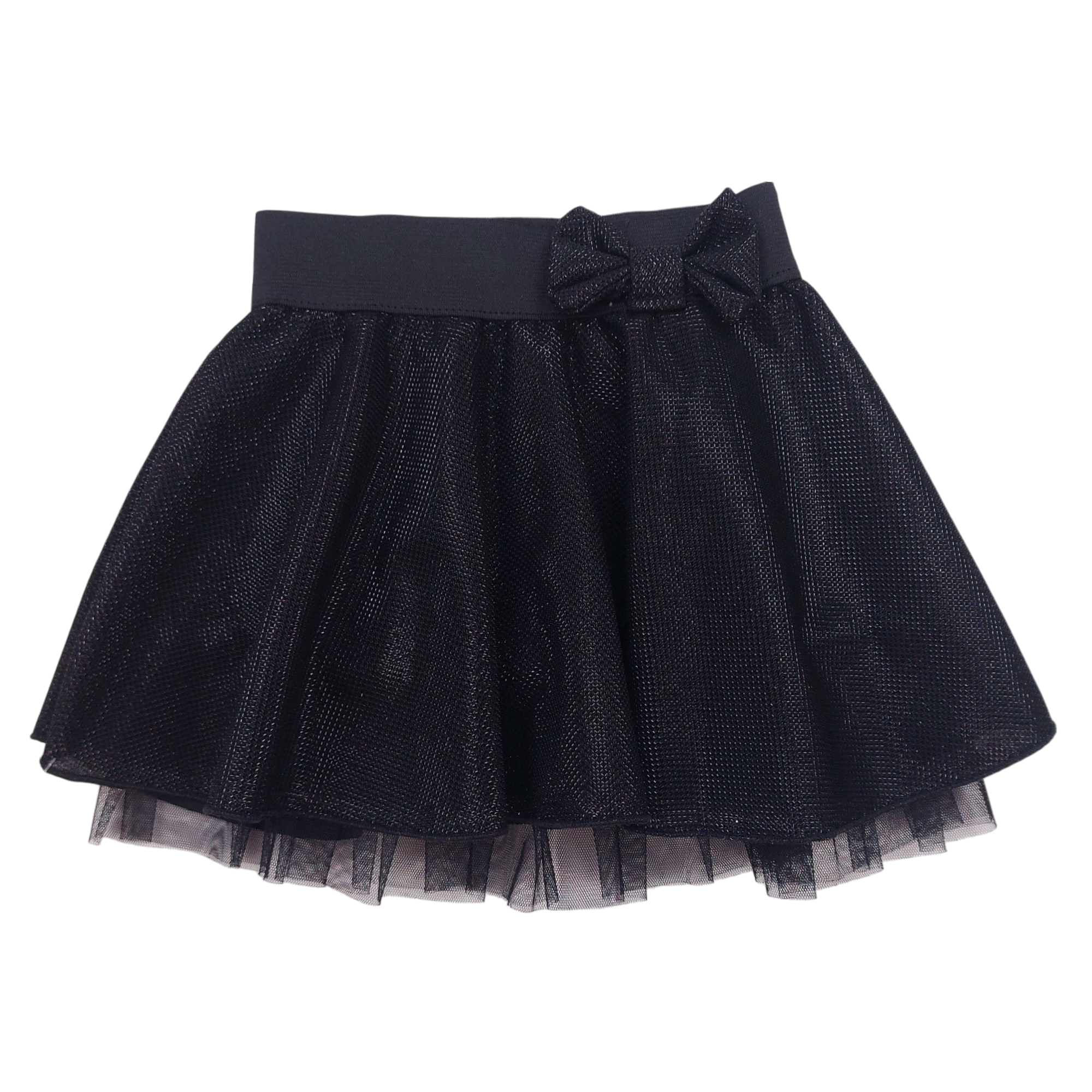 Girls' shiny skirt black Guliwerkids 7038-151124-14