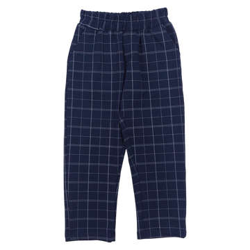Boy's elegant checked trousers navy blue Marwa 13912-61224-23