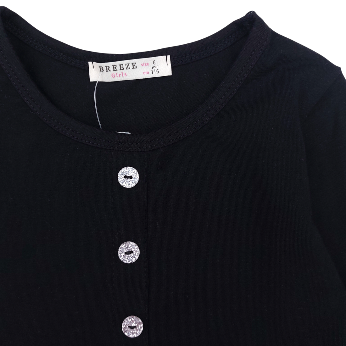 Girl's checkered dress black Breeze 21094-271124-14