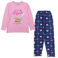 Heart pajamas for girls pink Vitmo 36254-271124-40