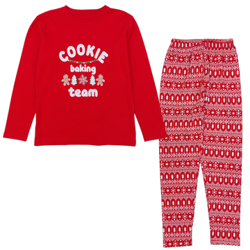 Christmas pajamas for girls red Vitmo 40456-271124-18