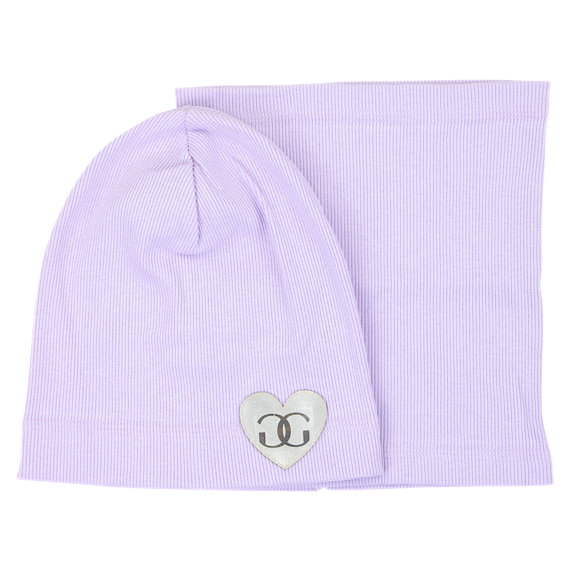 Set of hat and scarf for girls lilac Gracek 2027-11-7325-29