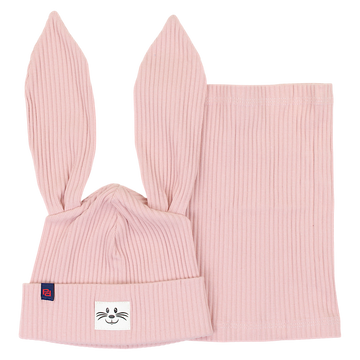 Rabbit tube hat girl pink Panek 2030-11-7325-40