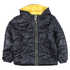 Boy's quilted transition jacket black F26 2034-17-14325-13