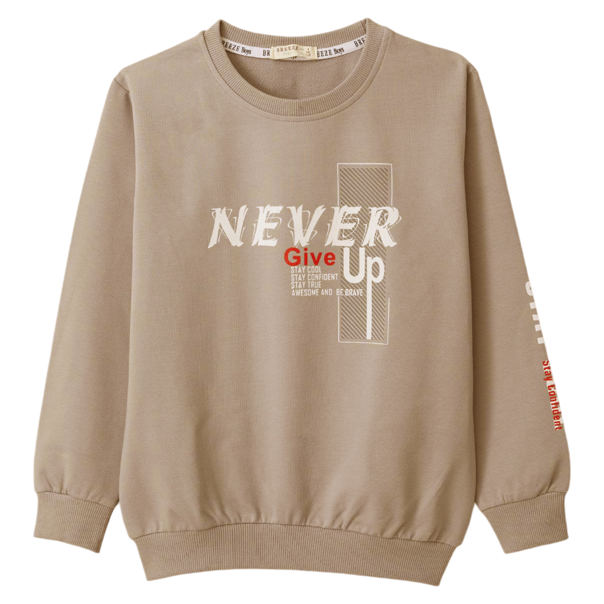 Thin boy's sweatshirt beige Breeze 20814-161024