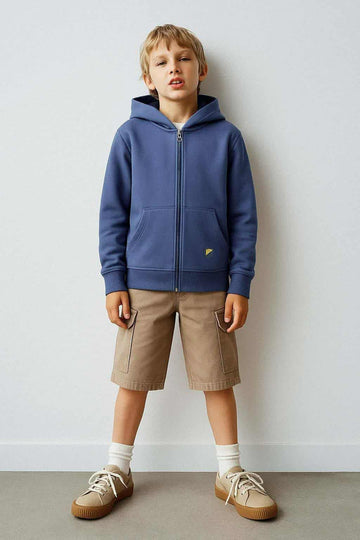 Boy's blue Breeze zip-up hoodie 21231-291025