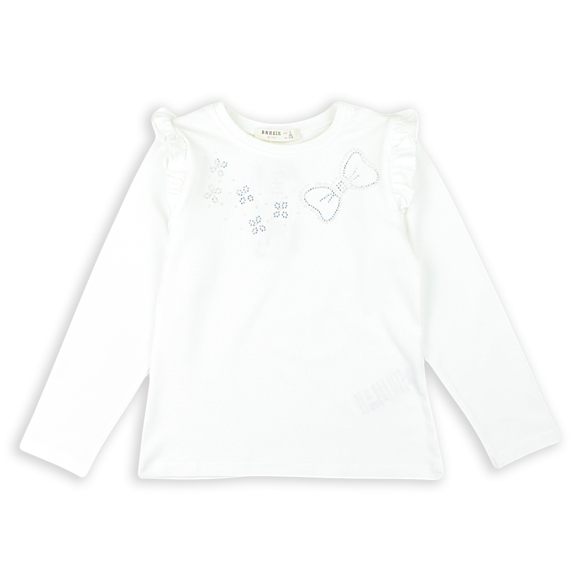 Girl's pearl blouse cream Breeze 21408-12225-28