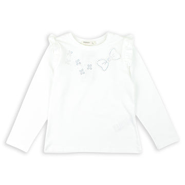 Girl's pearl blouse cream Breeze 21408-12225-28