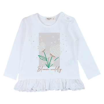 Girl's cream lace tunic Breeze 21457-14425